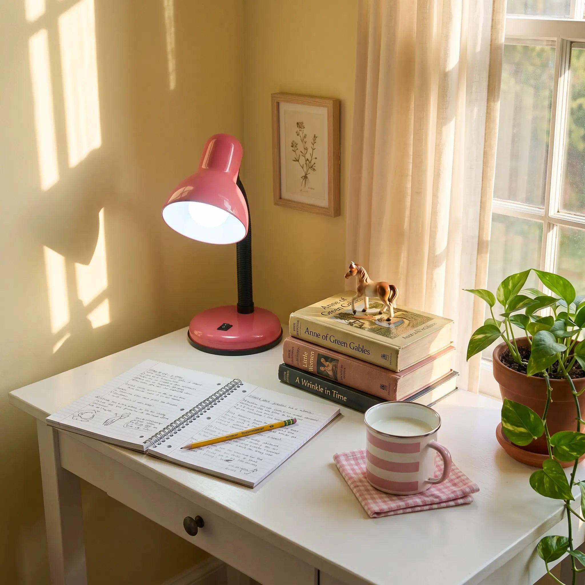 Lifestyle scene β Iron Adjustable No Flicker E27 Screw Base LED Desk Lamp