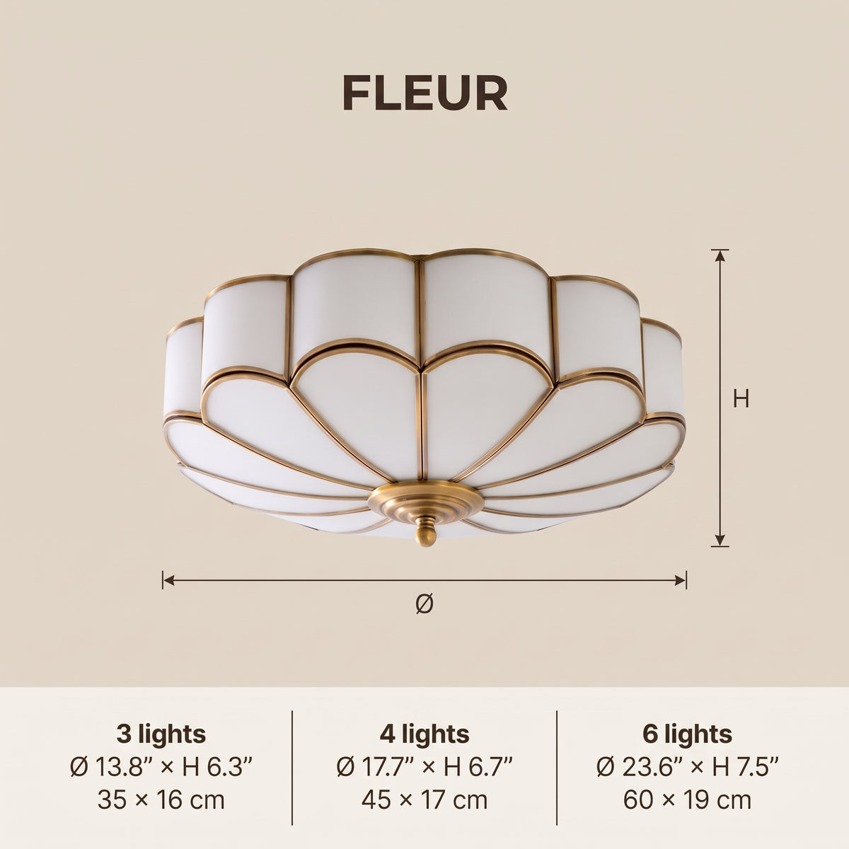 Fleur dimensions