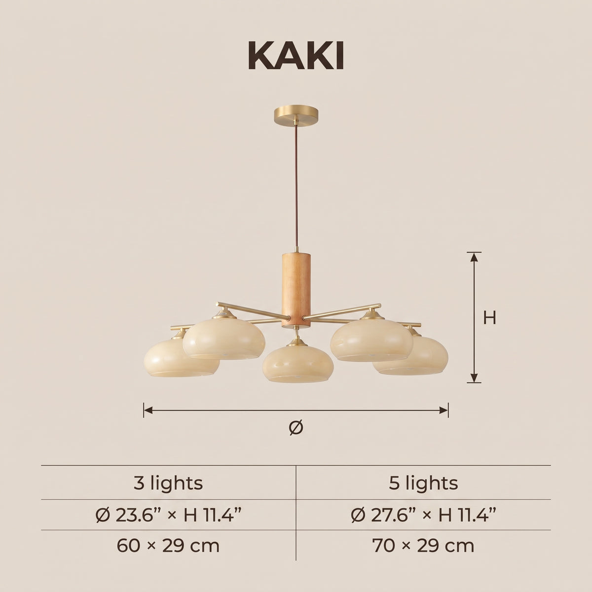 Kaki dimensions