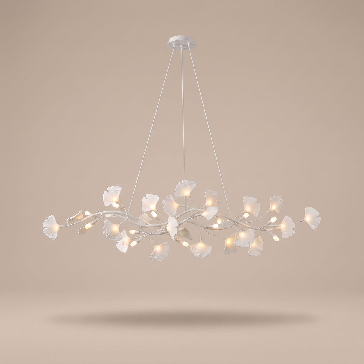 Ginkgo chandelier - finish option