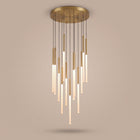 Cascade | Nordic Cluster LED Staircase Chandelier, 6 to 68 Lights