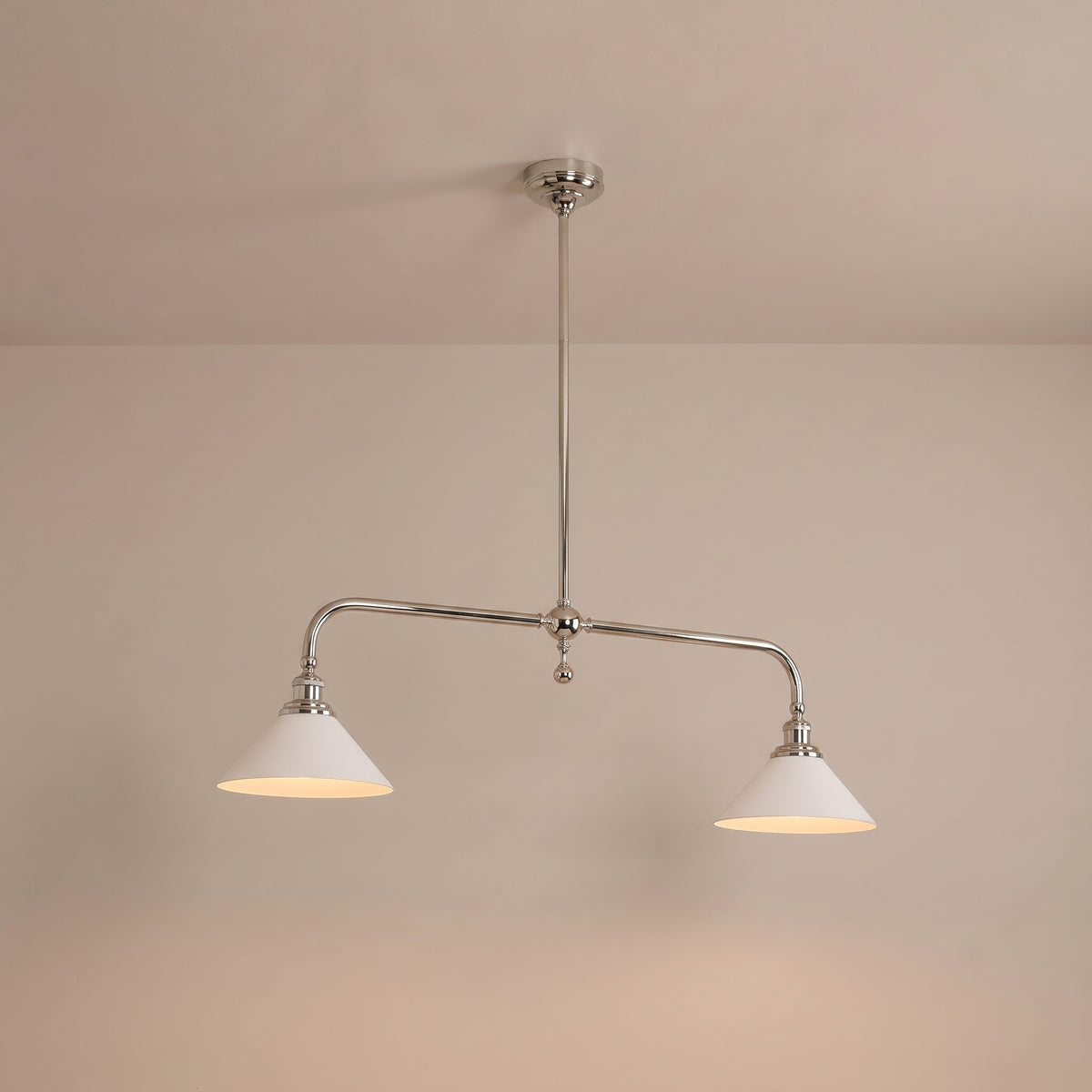 Ashbury pendant in polished nickel - finish option