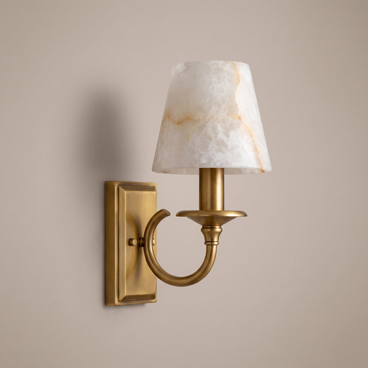 Bougie wall sconce side view