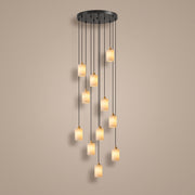 Spirale alabaster spiral staircase chandelier