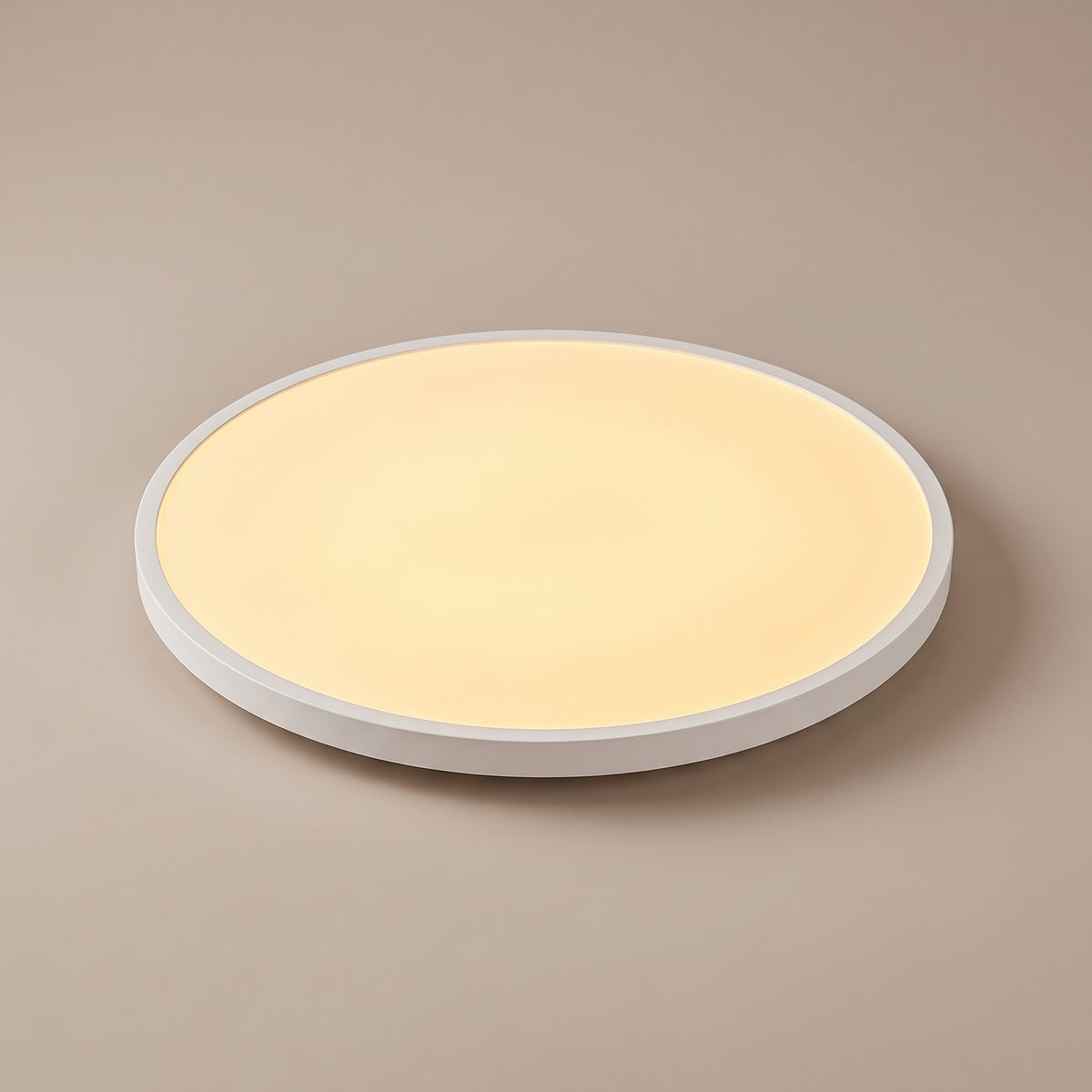 Disca minimalist round LED flush mount ceiling light studio
