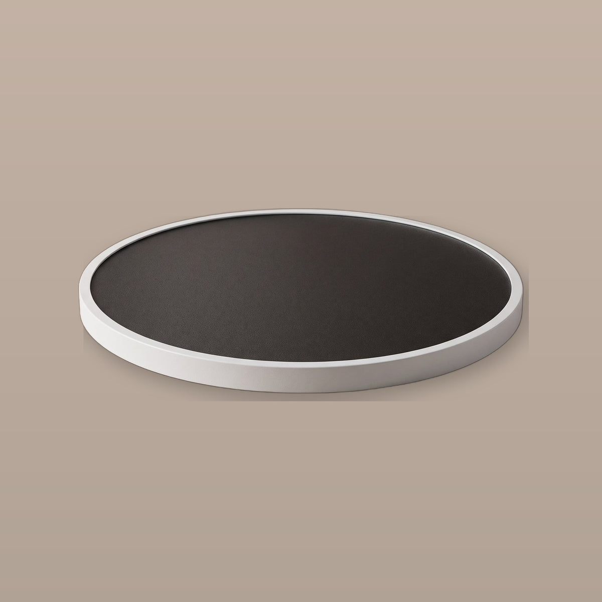 Disca minimalist round LED flush mount ceiling light detail