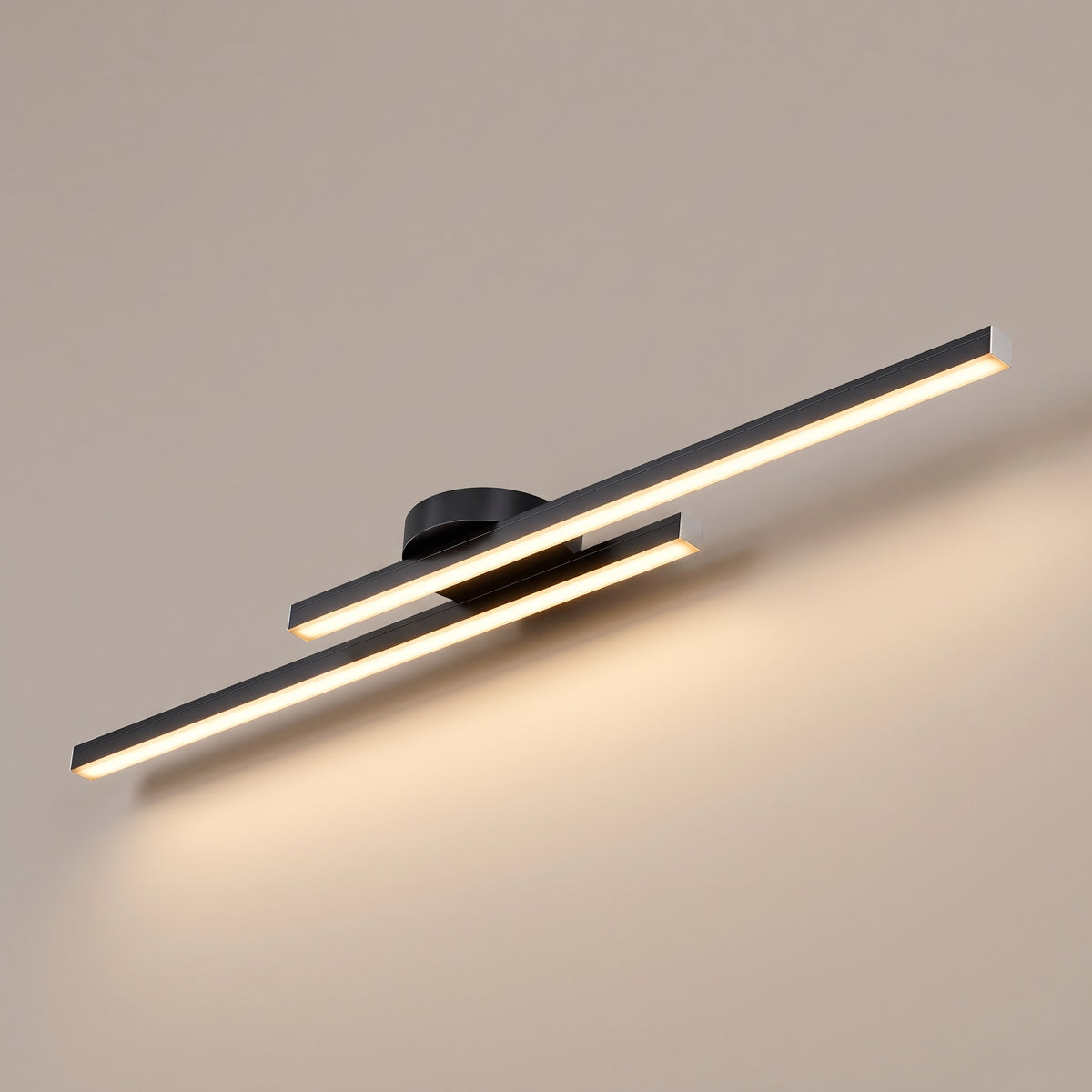 Strata slim aluminum linear LED ceiling light studio