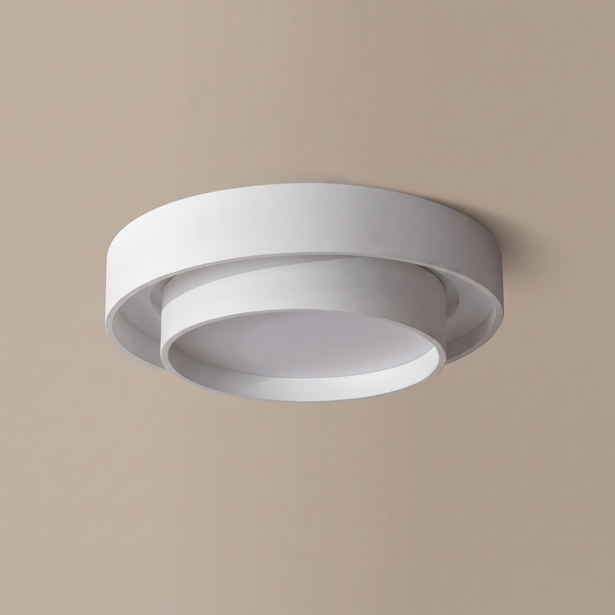 Cylo double-layer LED flush mount detail