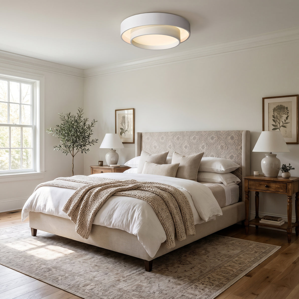 Cylo double-layer LED flush mount lifestyle 2