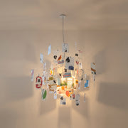 Folio paper leaf statement chandelier