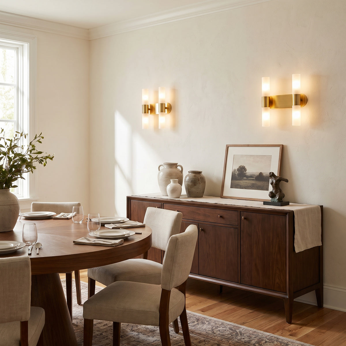 Tubo gold tube wall sconce - interior styling