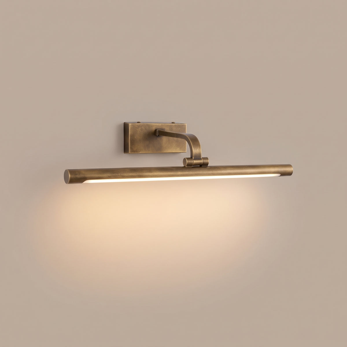 Tracé brass tube LED wall sconce studio
