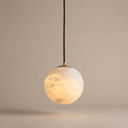 Bulle alabaster sphere mini pendant