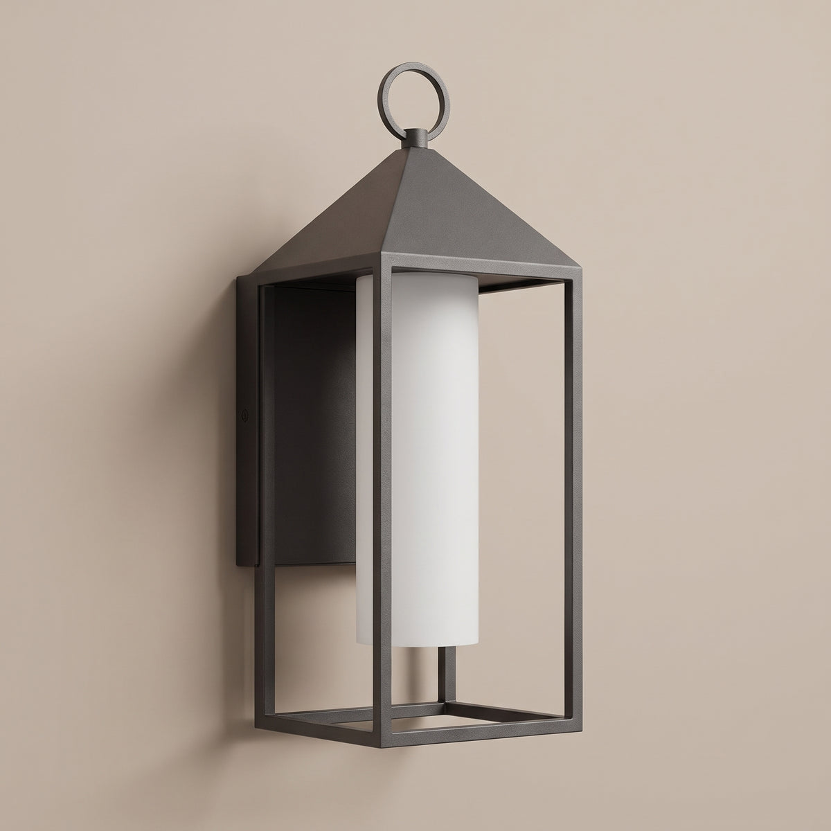 Fanal rectangular outdoor lantern wall light detail