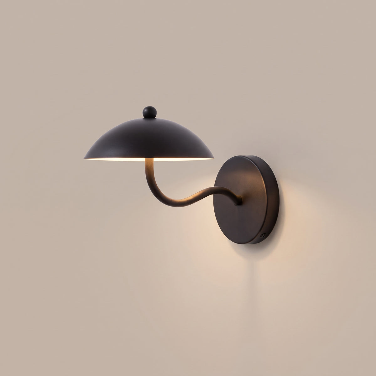 Onde half-dome LED wall sconce