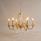Lys | Baroque Brass & Crystal Chandelier