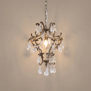 Larme crystal teardrop mini chandelier studio