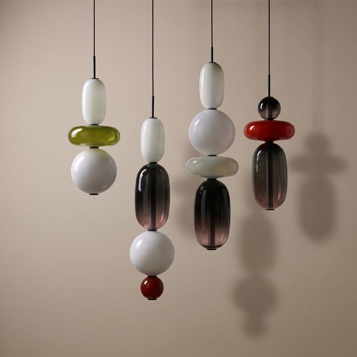 Sucre candied glass pendant light