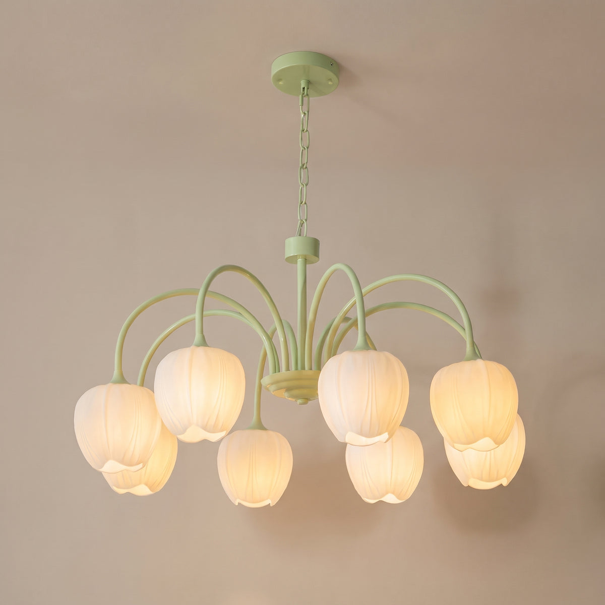 Tulipe tulip glass chandelier studio