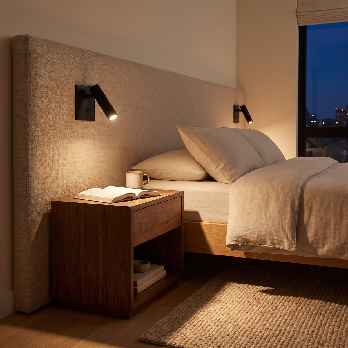 Cubo mini cube wall sconce with switch