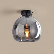 Cloche retro glass ceiling light studio
