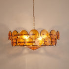 Solstice | Colored Glass Disc Chandelier
