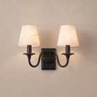 Cygne | Double Alabaster Candle Wall Sconce