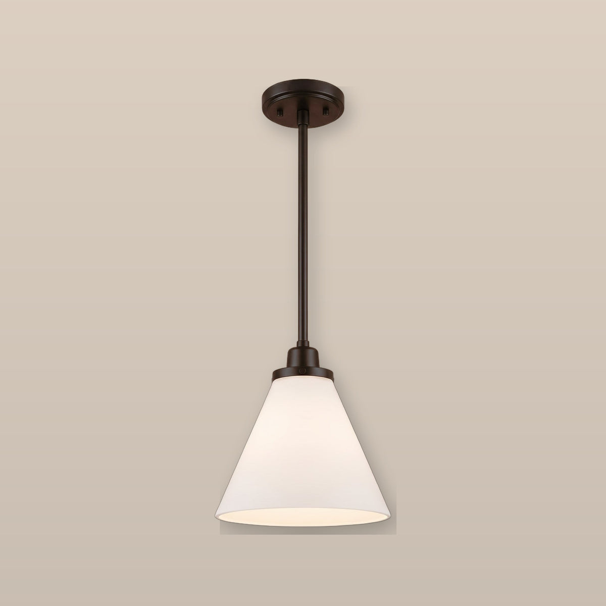 Conia glass cone pendant light - Dark Bronze