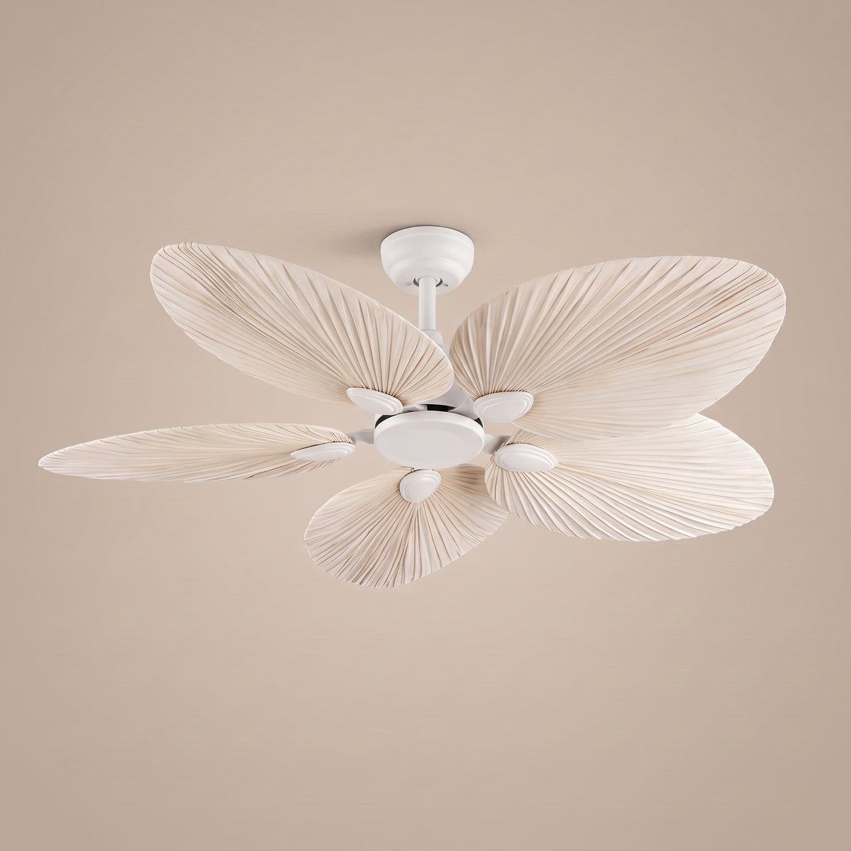 Palmier palm leaf ceiling fan - White