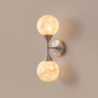 Deux Lunes | Up & Down Alabaster Globe Wall Sconce