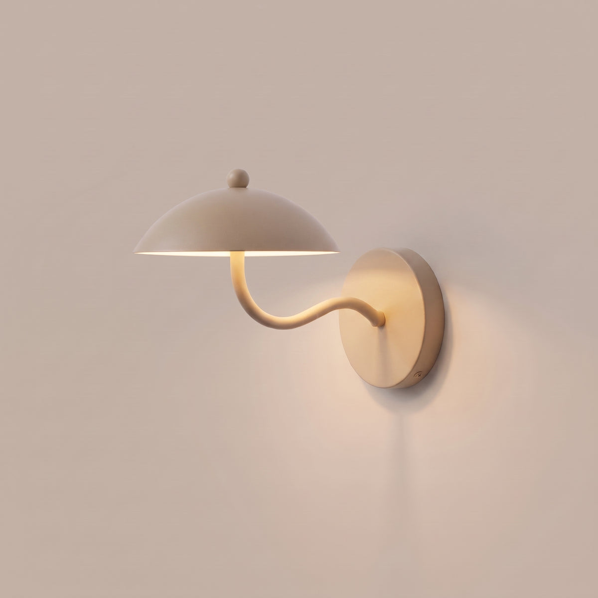 Onde half-dome LED wall sconce - Beige