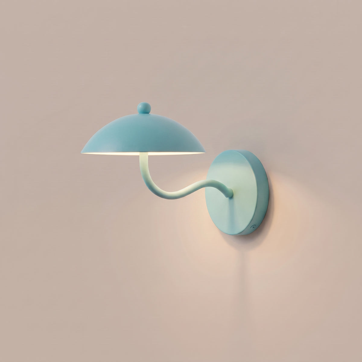 Onde half-dome LED wall sconce - Pool Blue