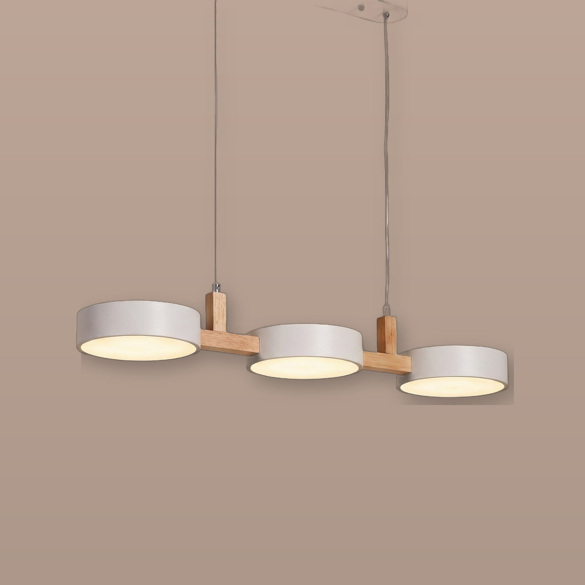 Cylindra multi-cylinder Nordic pendant light - White