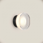 Acrylic Smoke Gray Concave Three-Color Dimming 1-Light Wall Sconce