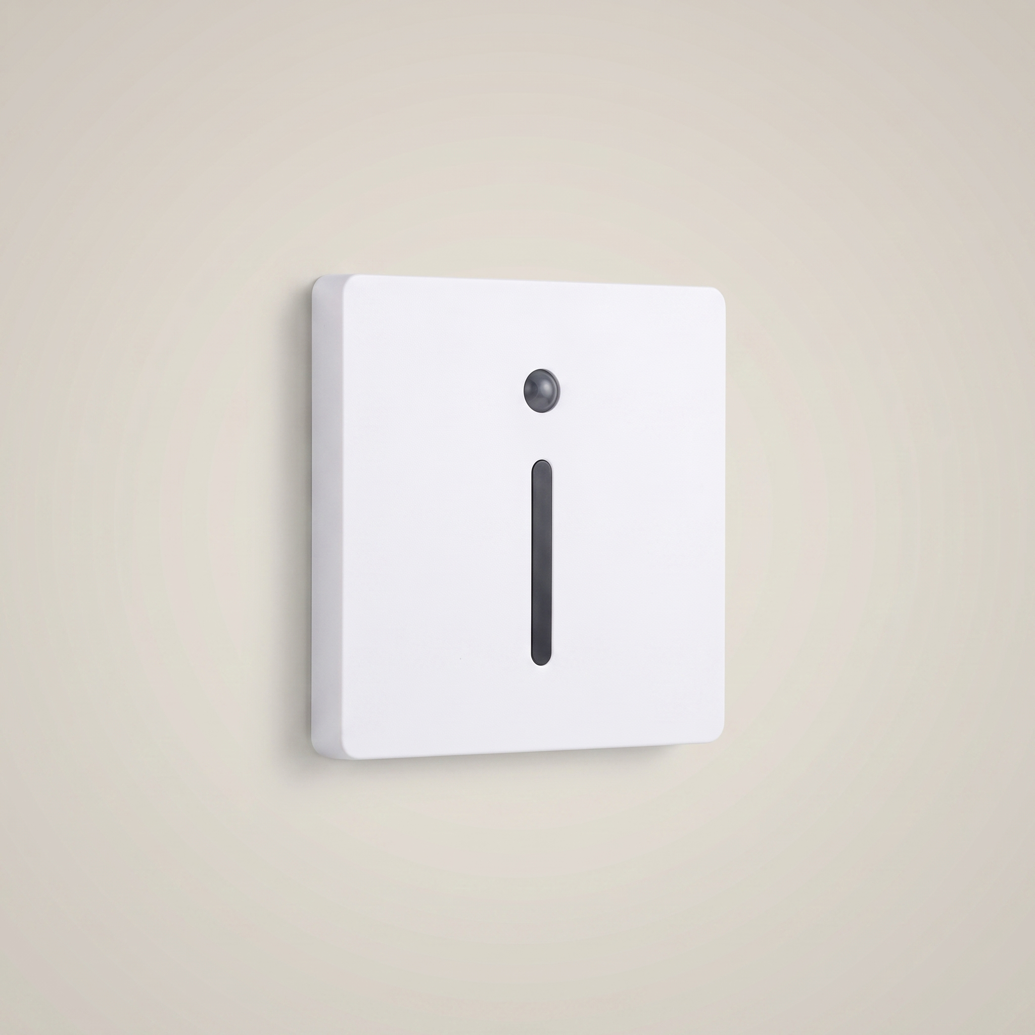 Detail shot of Aluminum Black 86-Type light plus motion sensor stair light highlighting black aluminum shell and sensor