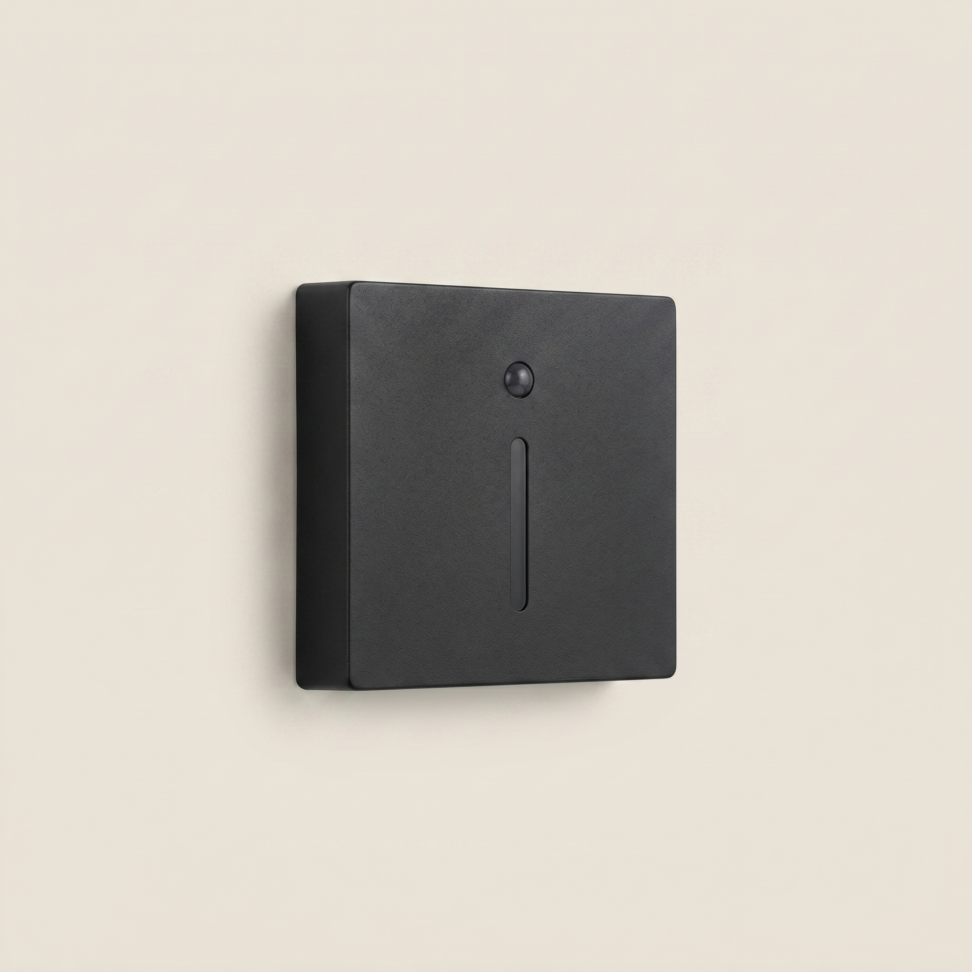 Aluminum Black 86-Type motion sensor outdoor recessed stair light front view showing black aluminum shell with Osram LED chip