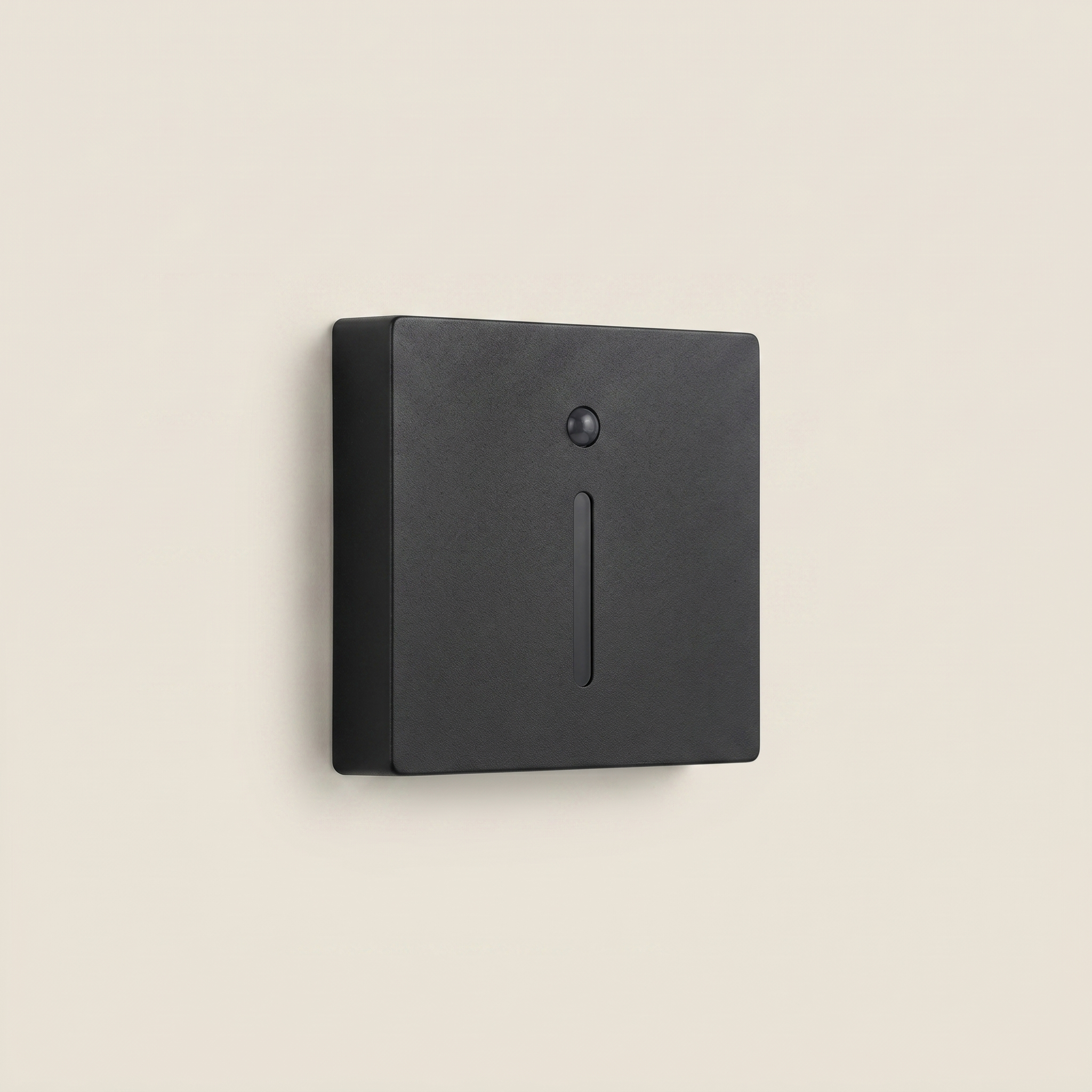 Aluminum Black 86-Type motion sensor outdoor recessed stair light front view showing black aluminum shell with Osram LED chip