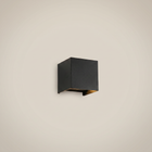 Aluminum Black Square Adjustable Dimmable LED Outdoor Wall Sconce