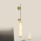 Cloud Stone Resin Cylindrical Matte Black 14W LED Wall Sconce