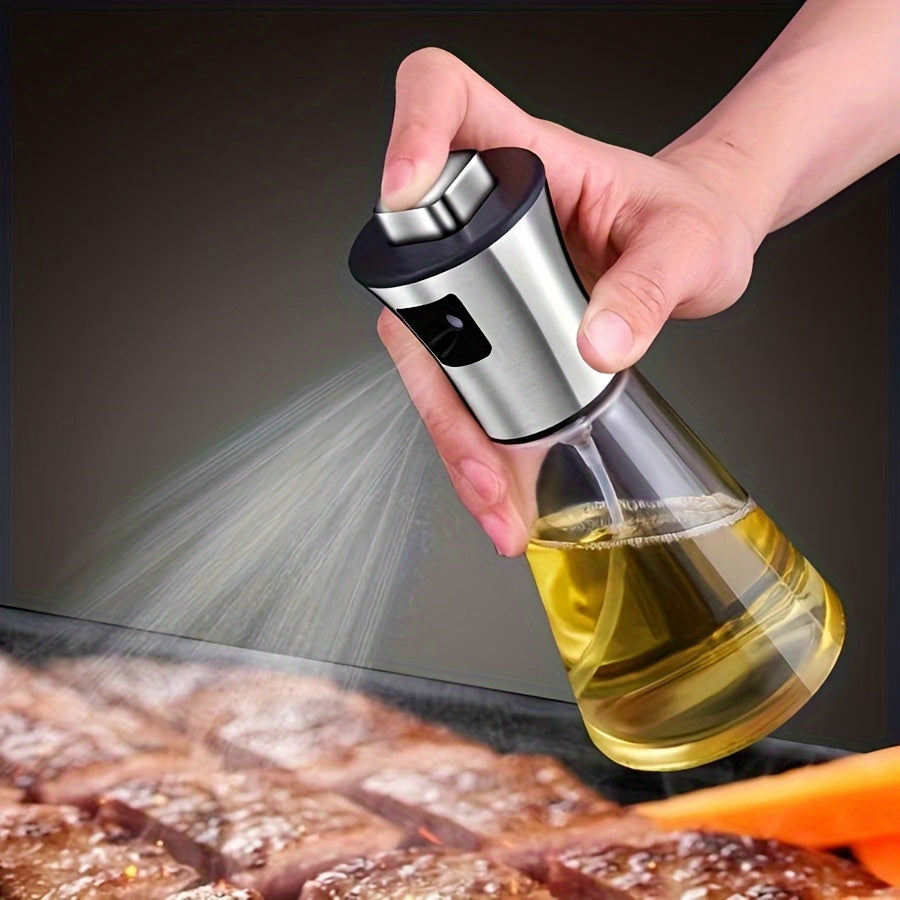 Elysian Mist | Stainless Steel Oil Spray Dispenser with Glass BPA-Free Body