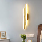 Fabric Acrylic Dual Vertical LED USB-C Rechargeable No-Drill Wall Sconce
