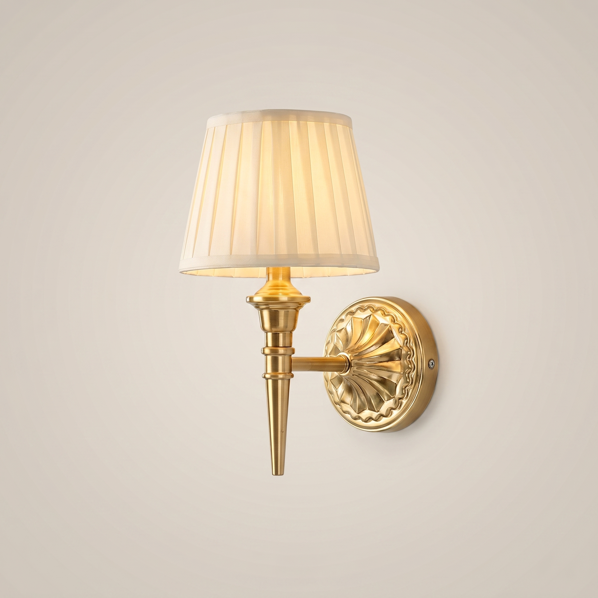 Rectangular rechargeable wall lamp front view with white PVC fabric lampshade and iron baked paint body position zero