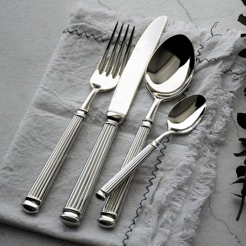 Luxury Silverware Set | Elegant Cutlery Set with Flawless Mirror Finish for Sophisticated Dining