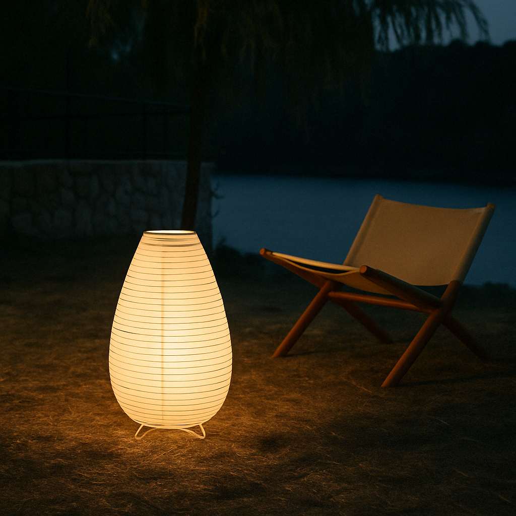 Nala | Table Lamp with Elegant Rice Paper Design for Cozy Bedroom Ambiance