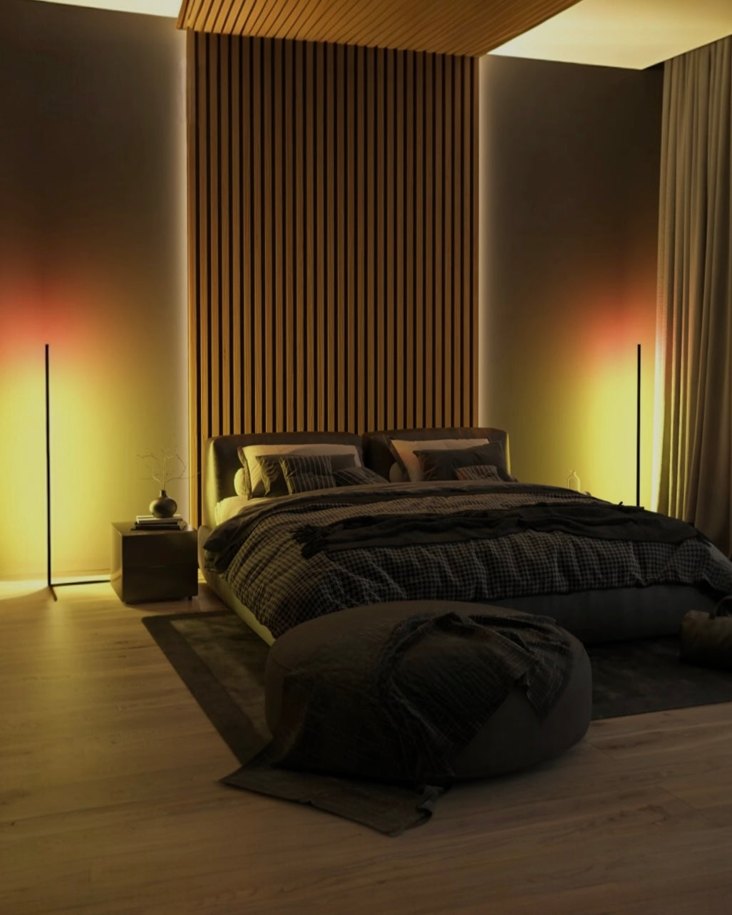 Noah | Modern Floor Lamp with Adjustable Brightness for Cozy Living Room Ambiance