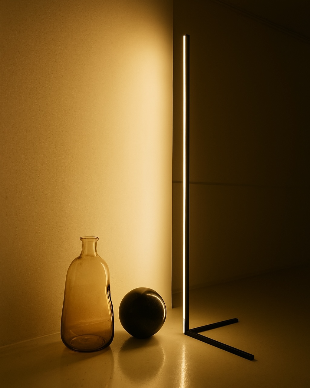 Noah | Modern Floor Lamp with Adjustable Brightness for Cozy Living Room Ambiance