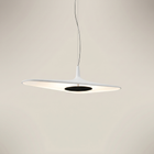Resin Glass Irregular Adjustable Tri-Color LED 1-Light Pendant Lamp