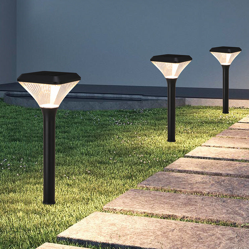 Aluminum Round Solar Motion Sensor LED Outdoor Garden Light 10W