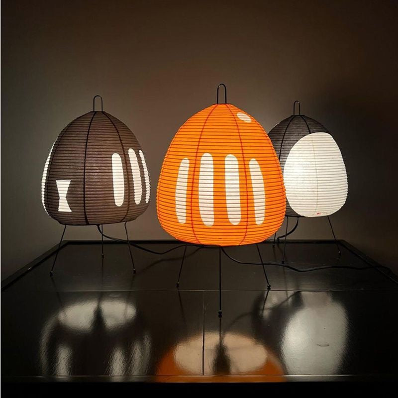 Washi Paper Square Manual Control E27 Socket Table Lamp