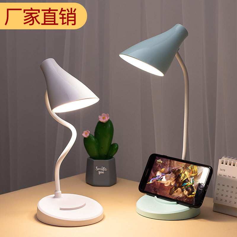 Plastic Spherical USB Rechargeable Dimmable LED Desk Lamp